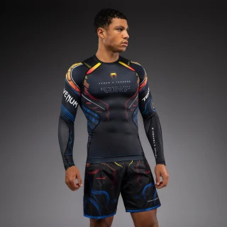 Rashguard VENUM Dl. rukáv x TEKKEN 8 Yoshimitsu - černo/oranžový