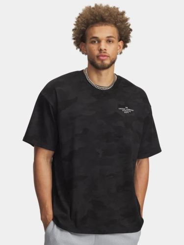 Pánské triko Under Armour UA HWT ATHLETIC DEPT AOP SS - černé