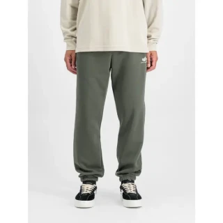 Alpha Industries Pánské tepláky Basic Small Logo - tmavě zelené