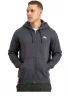 Další: Alpha Industries Pánská mikina Basic Small Logo Zip - šedá