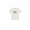 Další: Alpha Industries Pánské tričko Basic Big Logo Effect Print - světle béžové