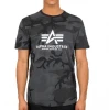 Další: Alpha Industries Pánské tričko Basic Big Logo Camo T - černo maskáčové