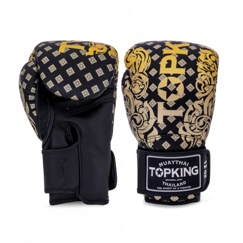 Boxerské rukavice TOP KING KANOK-02 - Černé