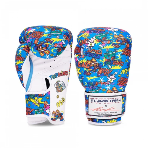 Boxerské rukavice TOP KING PUCK 01 - Modré