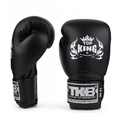 Top King Boxing Top King kožené boxerské rukavice - černá