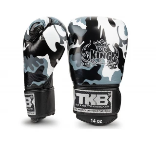 Top King Boxing kožené boxerské rukavice TKBGEM Ultimate Camo
