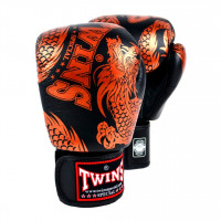 Boxerské rukavice TWINS - DRAGON - černá