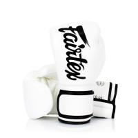 Boxerské rukavice Fairtex BGV14 - White Solid Limited Edition