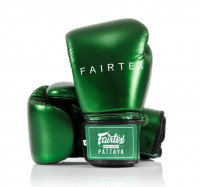 Boxerské rukavice Fairtex BGV22 Metallic - zelená