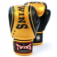 Boxerské rukavice TWINS FBGVL3-TW4 - černá/zlatá