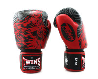 Twins Wolf FBGVL3-50 Boxerské rukavice - červená/černá