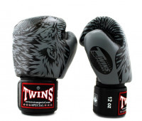Twins Wolf FBGVL3-50 Boxerské rukavice - černá/šedá