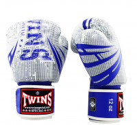 Boxerské rukavice TWINS Fantasy - modrá/bílá