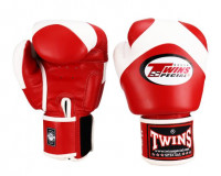 Boxerské rukavice TWINS BGVL13 - červená/bílá