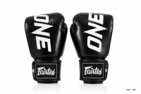 Boxerské rukavice Fairtex ONE Limited - černá barva