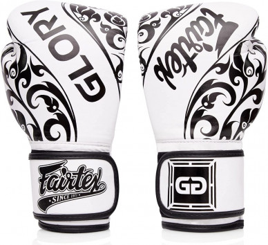 Boxerské rukavice Fairtex Glory BGVG2 - bílá barva