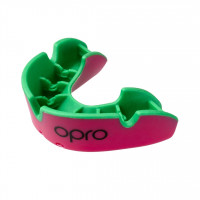 OPRO Silver chrániče zubů Junior - růžová/zelená