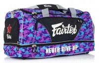 Velká taška Fairtex NEVER GIVE UP - fialová
