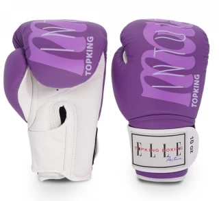 Top King Boxing Top King a Elle Active boxerské rukavice Intuition Magic - fialová/bílá