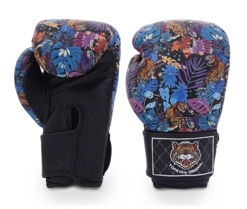 Top King Boxing Top King  boxerské rukavice Wild Tiger King TKBGWT - modrá/černá