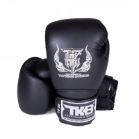 Top King Boxing Top King kožené boxerské rukavice Super AIR Single Tone  - černá