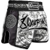 Další: 8 WEAPONS Muay Thai trenky Carbon - SAK YANT TIGERS - bílá/černá