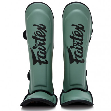 Chrániče holení s nártem  Fairtex - Booster FXB-SG - zelená