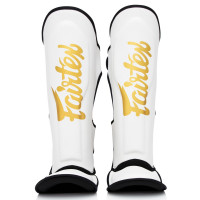 Chrániče holení s nártem  Fairtex - Booster FXB-SG - bílá