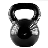 Kettlebell pokrytý vinylem HMS KNV16 16 kg, černý