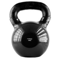 Kettlebell pokrytý vinylem HMS KNV20 20 kg, černý