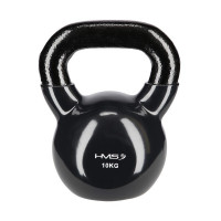 Kettlebell pokrytý vinylem HMS KNV10 10 kg, černý