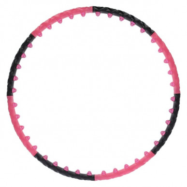 Hula hoop obruč HMS HHP024 růžovo-černá, 110 cm