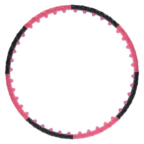 Hula hoop obruč HMS HHP024 růžovo-černá, 110 cm