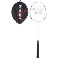 Badmintonová raketa WISH Steeltec 9, červená