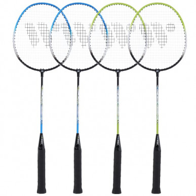 Sada raket na badminton WISH Steeltec 416K, zeleno/modrá