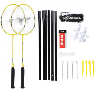 Sada raket na badminton WISH Alumtec 4466, žlutá