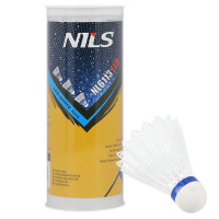 Bílé badmintonové míčky NILS NL6113 LED 3ks