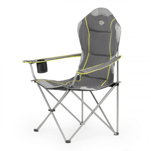 Skládací křeslo NILS Camp NC3080, šedé