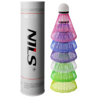 Badmintonové míčky NILS NBL6026 multicolor 6 ks