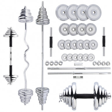 Činkový set v kufru HMS STC55 55 kg chrom