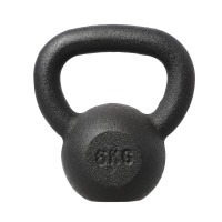 Litinový kettlebell HMS KZG06 6 kg, černý