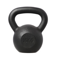 Litinový kettlebell HMS KZG16 16 kg, černý