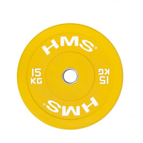 Barevný bumper kotouč HMS CBR 15 kg