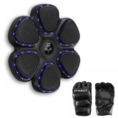 Elektronický boxerský terč HMS TB12 s LED, Bluetooth a rukavicemi (Music Boxing Machine)
