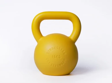 Ocelový barevný Kettlebell 16 kg