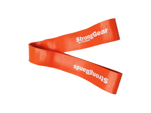 Power Bands - posilovací elastické gumové expandéry Oranžová - 208cm x 0,45cm x 8,3cm - 32KG-77KG