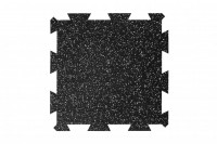 Gumová podlaha do fitness - puzzle 500 x 500 mm Tloušťka: 20 mm, EPDM: 10%, barva: bílá