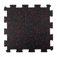 Gumová podlaha do fitness - puzzle 500 x 500 mm Tloušťka: 20 mm, EPDM 5%, barva červená