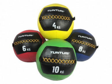 Míč pro funkční trénink TUNTURI Wall Ball - červený 6 kg