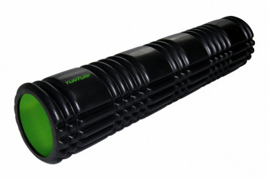 Masážní válec Foam Roller TUNTURI 61 cm / 13 cm černozelený